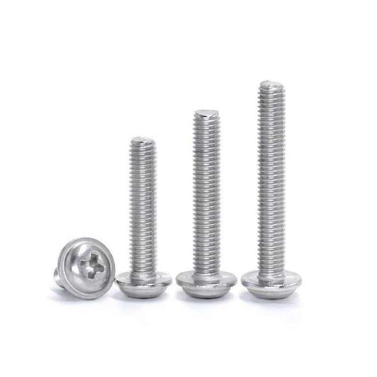Custom Round Head Screws by Manufacturer Universal M3 M4 M5M8 Thread Size Zinc Plated Round Pan Washer Screw PWM DIN967 Intel2