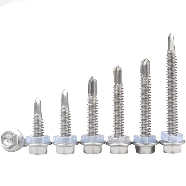 DIN 7504 Custom Hex Head Self-Drilling Screws Stainless Steel Galvanized Finish Zinc Coated Bolts Variety Sizes2