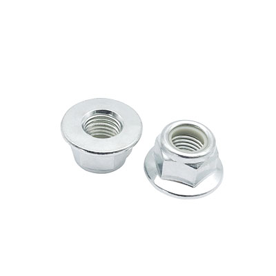 Metric DIN 6926 Hexagon Washer Self Locking Nut White Zinc Plated Hex Flange Nylon Lock Nut for Bolt2