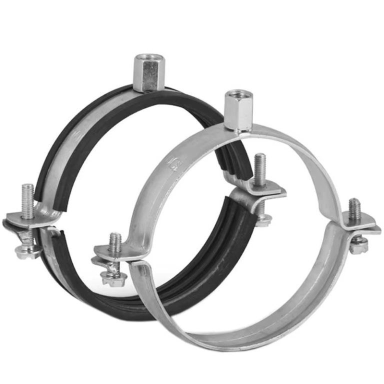 Galvanized Steel Quick Split Clamp Rubber Lined Pipe Support Hanger O Shape Pipe Clamp for Steel Channels ph