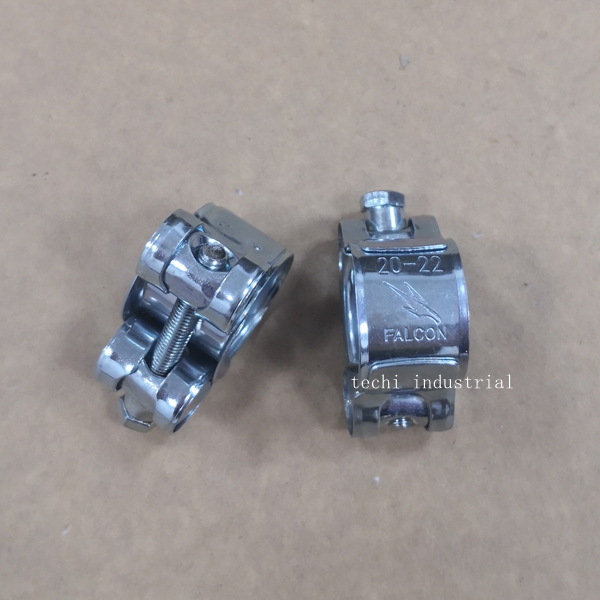 Heavy Duty Single Bolt Solid Strong Hose Clamps (3)